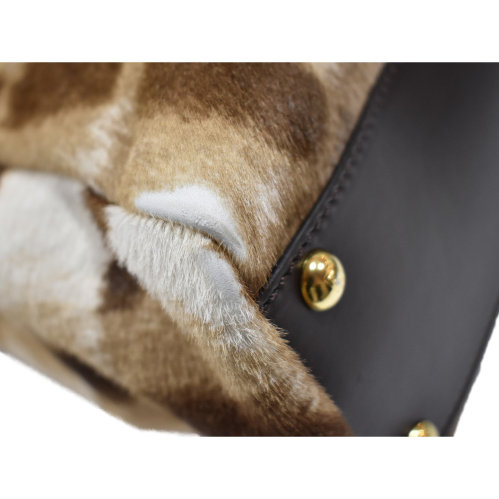 Fendi Peekaboo Haraco Python Leather Beige Brown - image 7